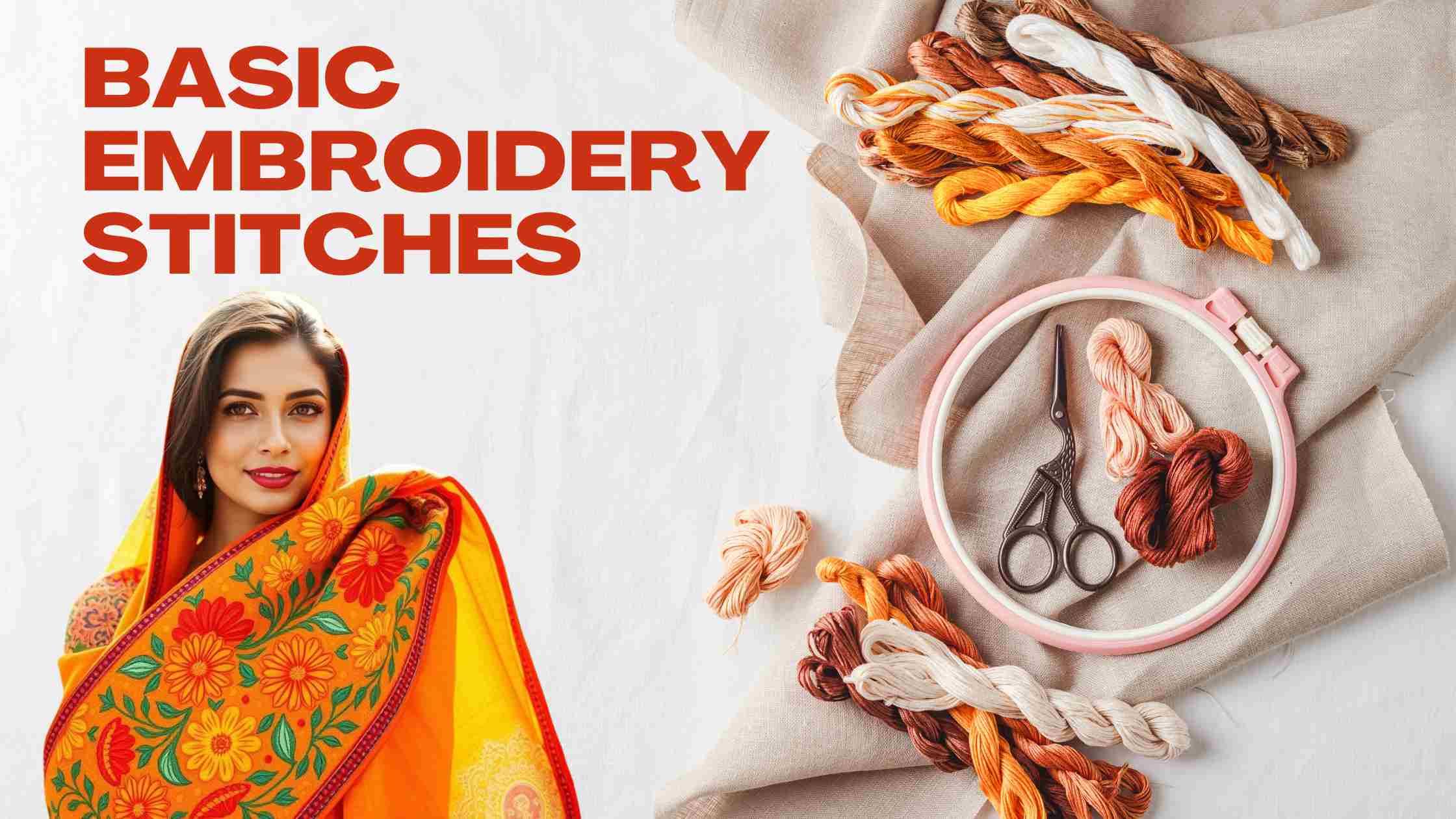 Basic embroidery stitches