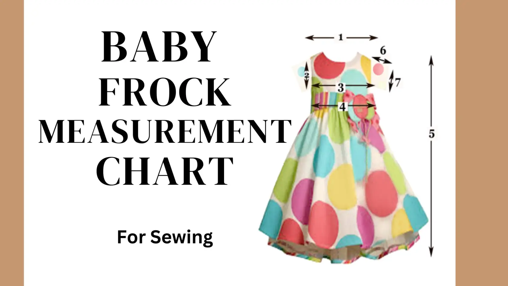 Baby Frock Measurement Chart