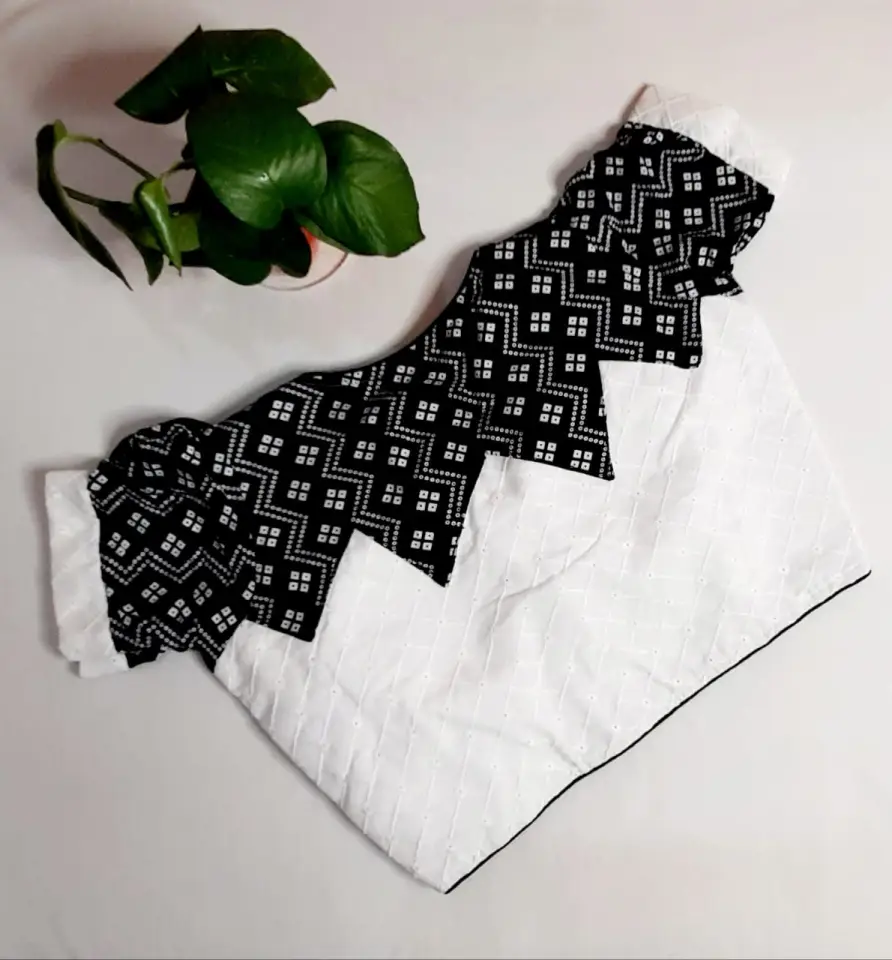 High Neck Princess Cut Blouse Back